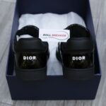 Giày Dior B27 Black Patent Calfskin Dior Oblique Gravity Leather Best Quality