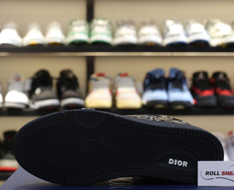 Giày Dior B27 Black Patent Calfskin Dior Oblique Gravity Leather Best Quality