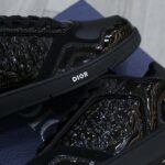 Giày Dior B27 Black Patent Calfskin Dior Oblique Gravity Leather Best Quality