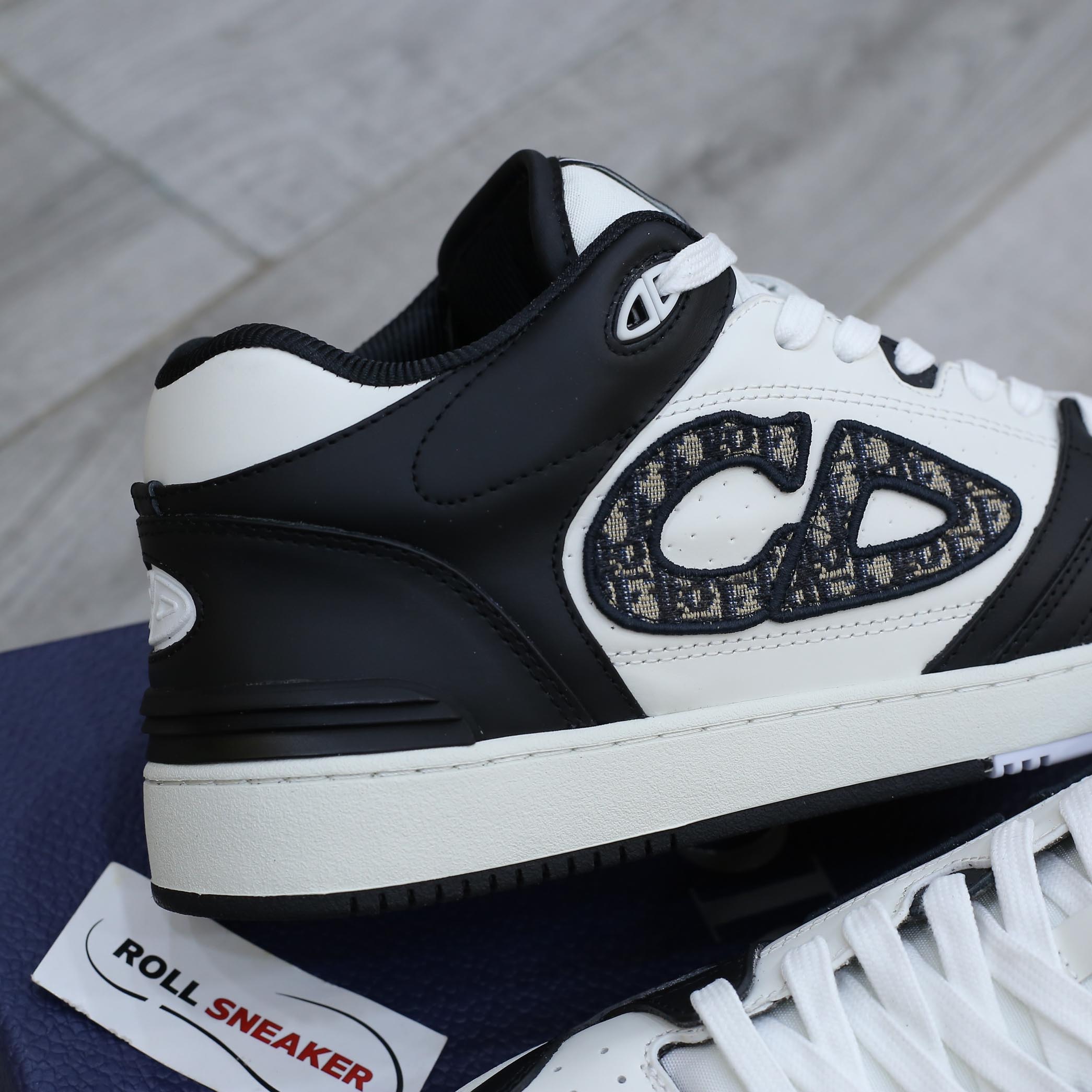 Giày Dior B57 Mid Black and White Dior Oblique Jacquard Like Auth