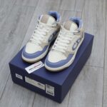 Giày Dior B57 Mid Blue Cream and Beige Suede Like Auth