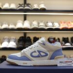 Giày Dior B57 Mid Blue Cream and Beige Suede Like Auth