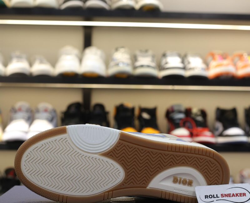 Giày Dior B57 Mid Blue Cream and Beige Suede Like Auth