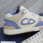 Giày Dior B57 Mid Blue Cream and Beige Suede Like Auth