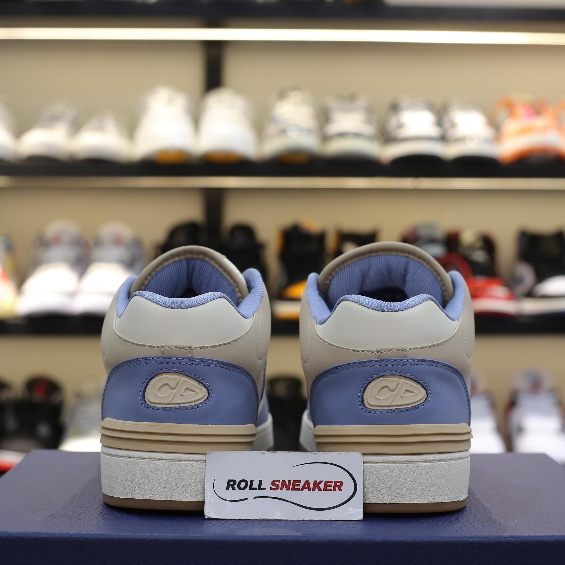 Giày Dior B57 Mid Blue Cream and Beige Suede Like Auth