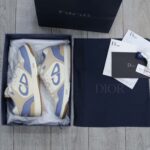 Giày Dior B57 Mid Blue Cream and Beige Suede Like Auth