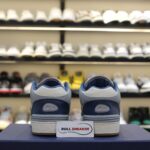 Giày Dior B57 Mid Navy Blue and Cream and Gray Suede Best Quality