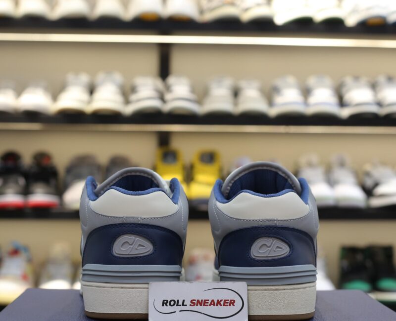 Giày Dior B57 Mid Navy Blue and Cream and Gray Suede Best Quality