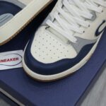 Giày Dior B57 Mid Navy Blue and Cream and Gray Suede Best Quality