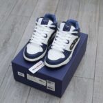 Giày Dior B57 Mid Navy Blue White Dior Oblique Jacquard Like Auth