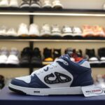 Giày Dior B57 Mid Navy Blue White Dior Oblique Jacquard Like Auth