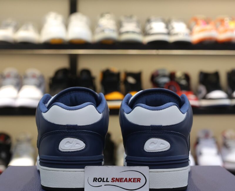 Giày Dior B57 Mid Navy Blue White Dior Oblique Jacquard Like Auth