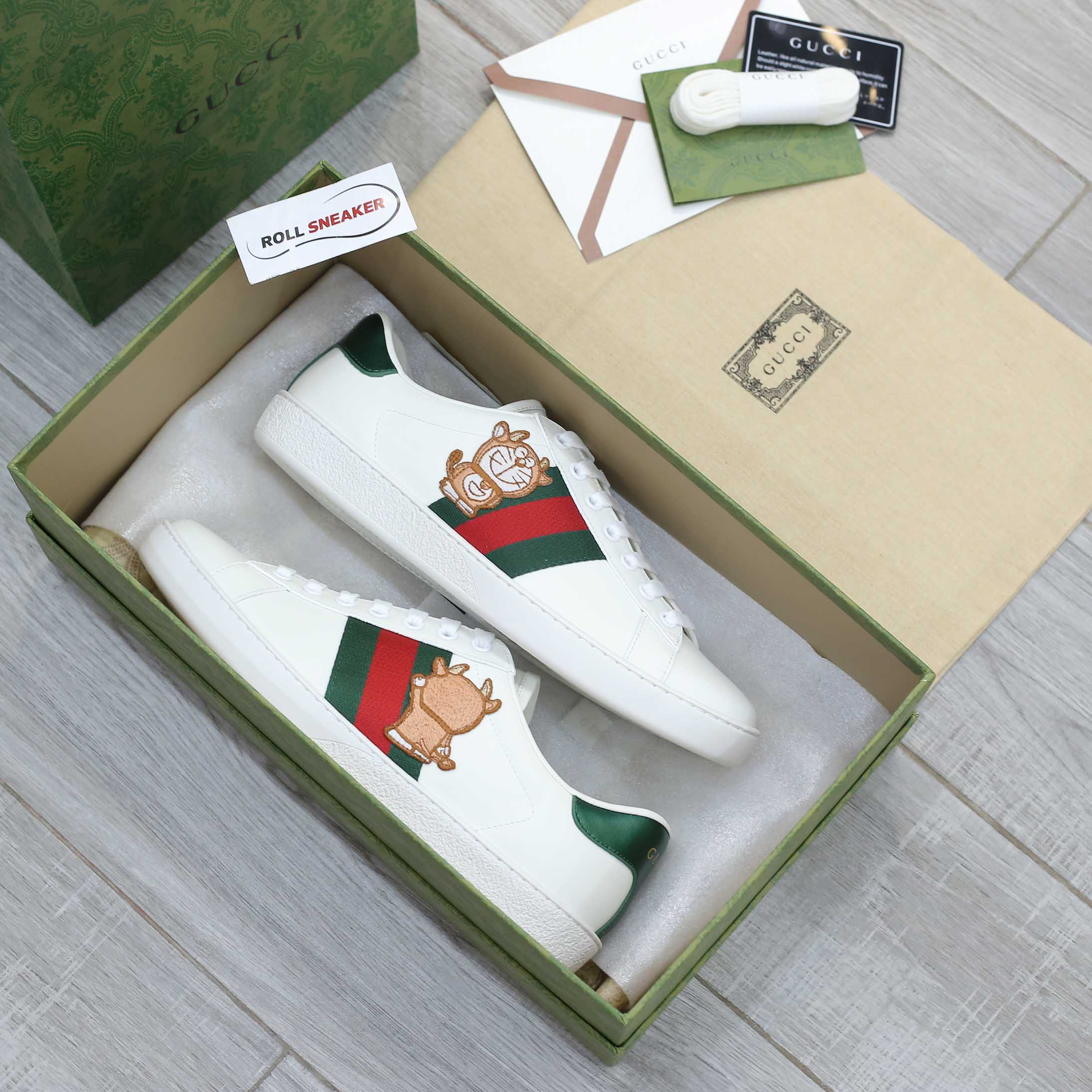 Giày Gucci Ace Doraemon Like Auth