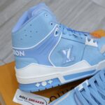 Giày Louis Vuitton Trainer Sneaker Boot Blue