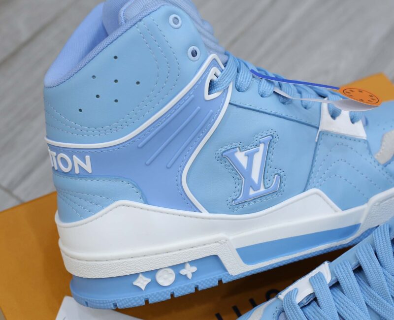 Giày Louis Vuitton Trainer Sneaker Boot Blue