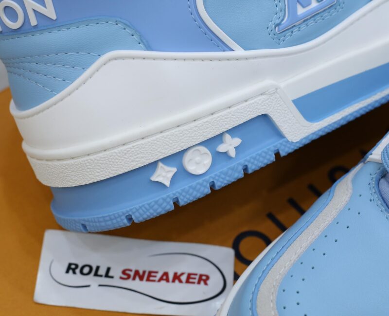 Giày Louis Vuitton Trainer Sneaker Boot Blue