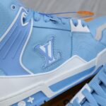 Giày Louis Vuitton Trainer Sneaker Boot Blue