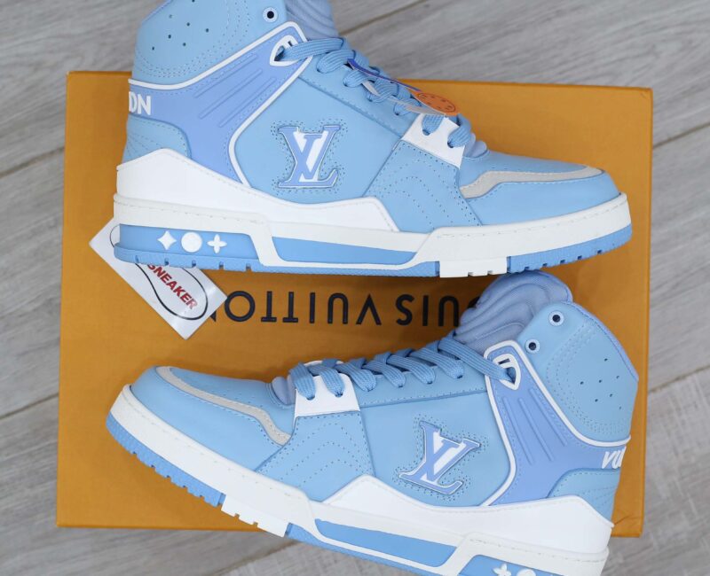 Giày Louis Vuitton Trainer Sneaker Boot Blue