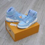 Giày Louis Vuitton Trainer Sneaker Boot Blue