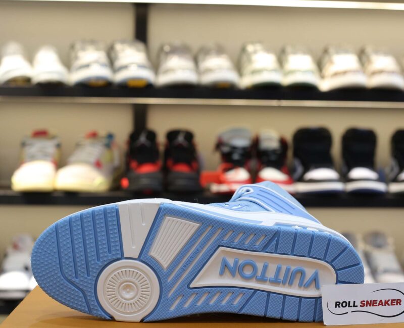 Giày Louis Vuitton Trainer Sneaker Boot Blue