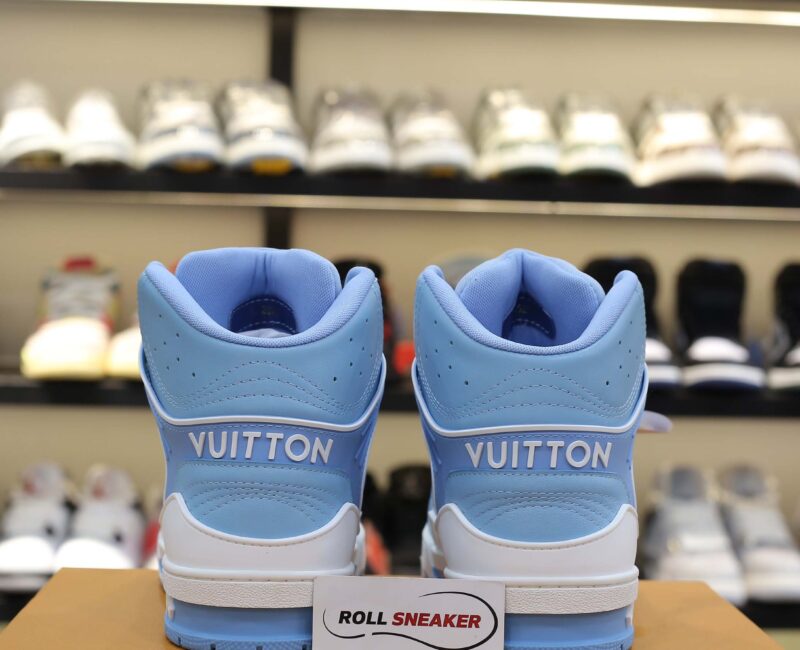 Giày Louis Vuitton Trainer Sneaker Boot Blue