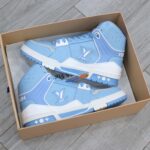 Giày Louis Vuitton Trainer Sneaker Boot Blue