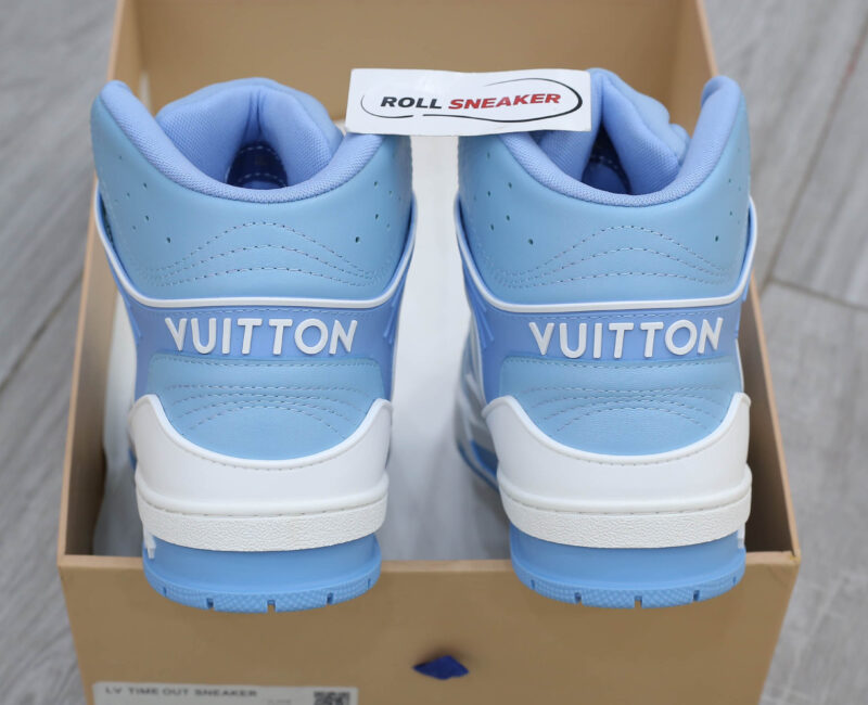 Giày Louis Vuitton Trainer Sneaker Boot Blue