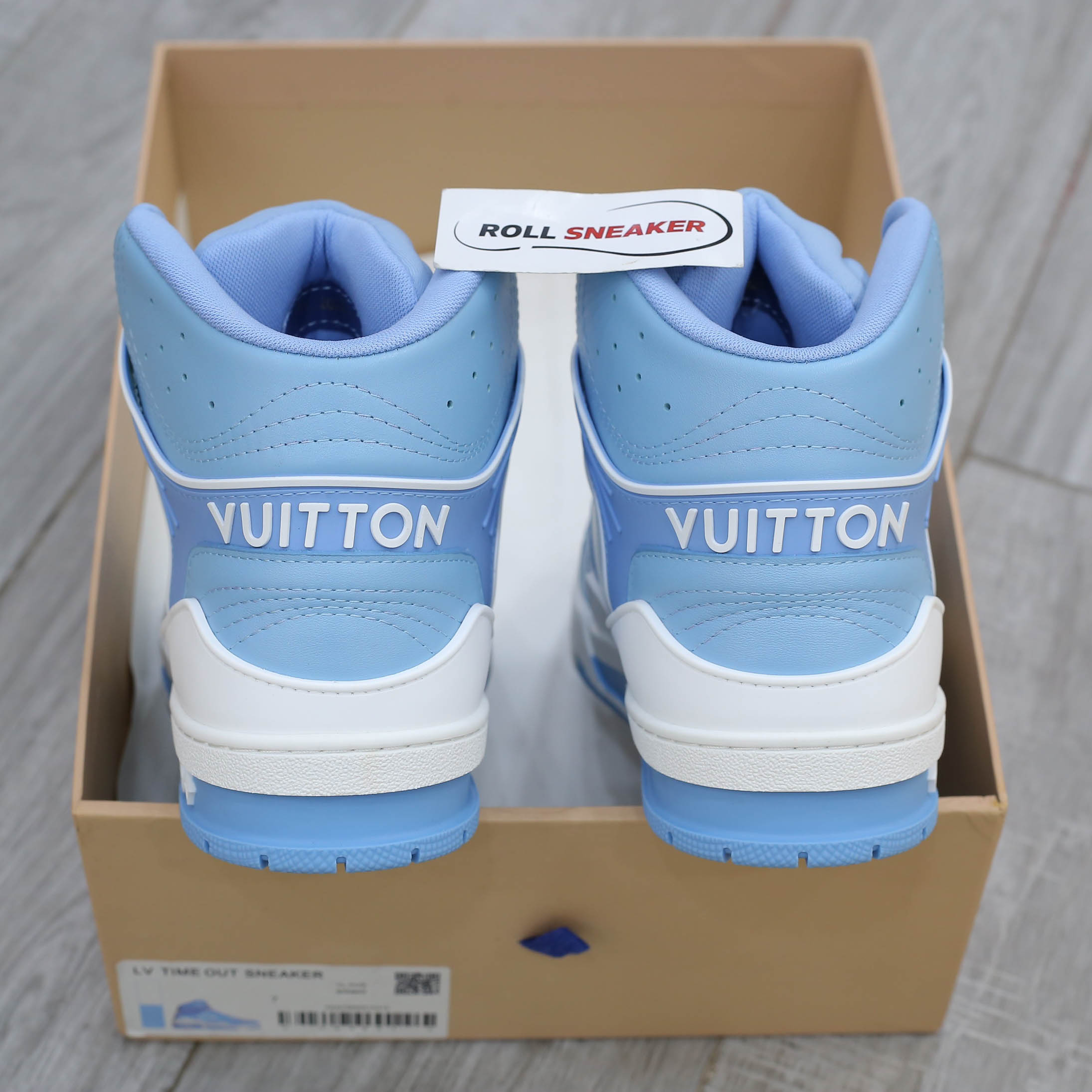 Giày Louis Vuitton Trainer Sneaker Boot Blue
