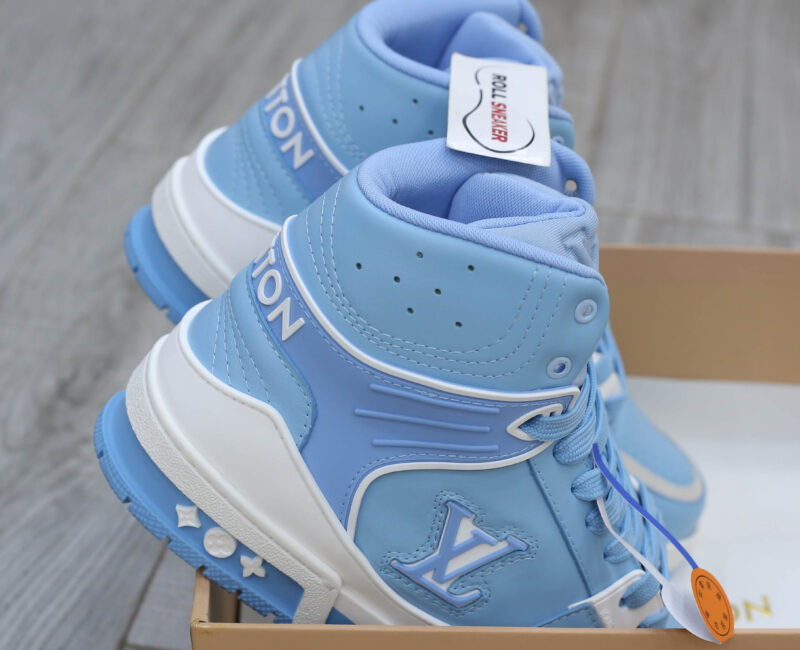 Giày Louis Vuitton Trainer Sneaker Boot Blue
