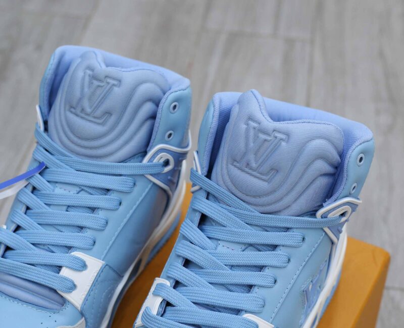 Giày Louis Vuitton Trainer Sneaker Boot Blue