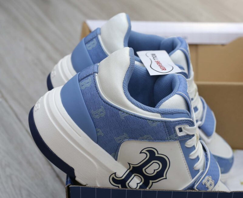Giày MLB Chunky Liner Mid Denim Boston Red Sox ‘D.Blue’ Auth