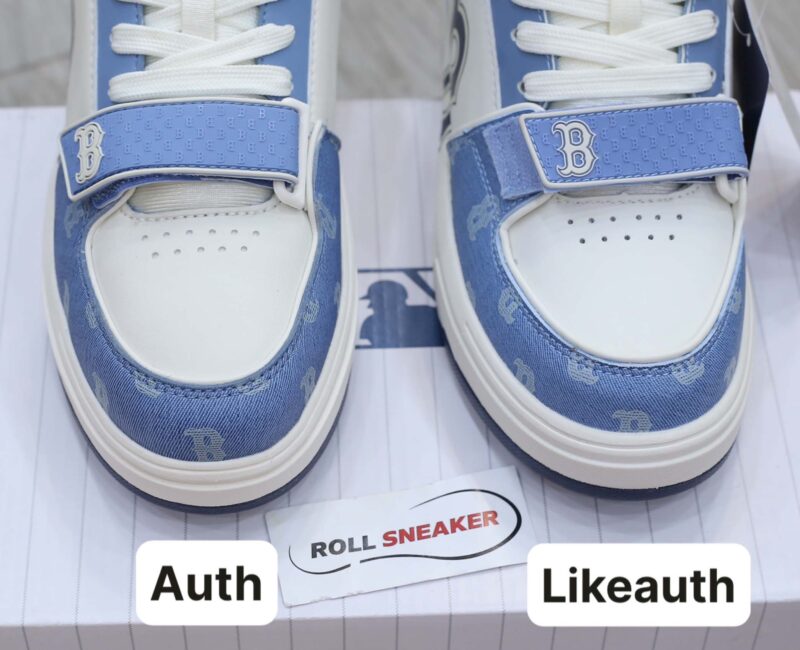 Giày MLB Chunky Liner Mid Denim Boston Red Sox ‘D.Blue’ Auth