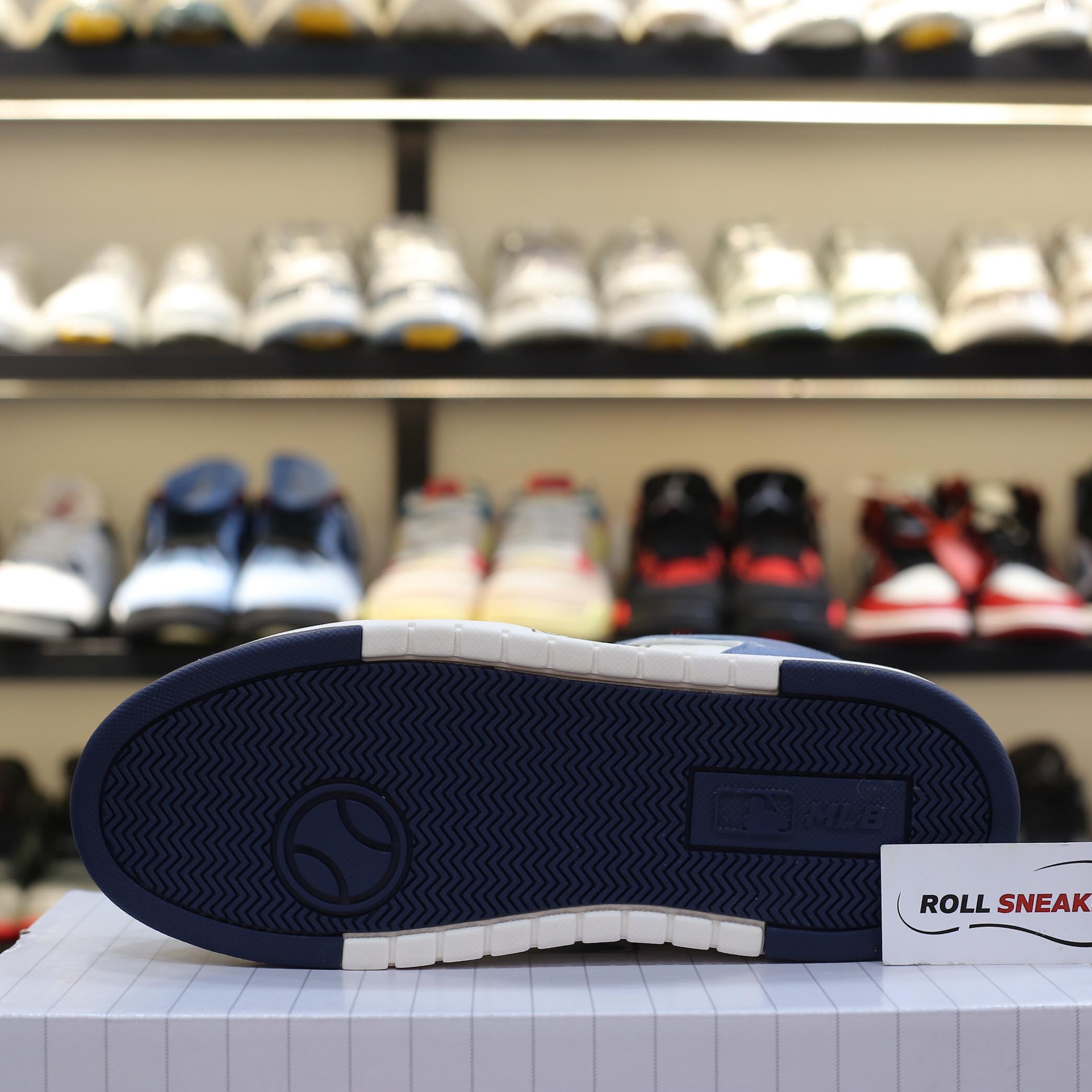 Giày MLB Chunky Liner Mid Denim Boston Red Sox ‘D.Blue’ Auth