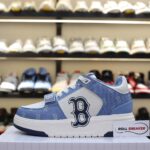 Giày MLB Chunky Liner Mid Denim Boston Red Sox ‘D.Blue’ Auth