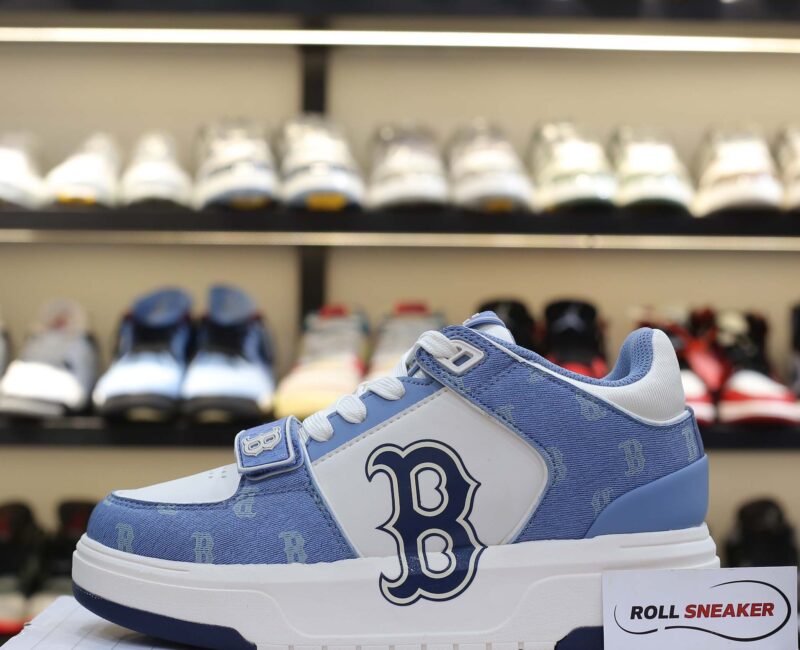 Giày MLB Chunky Liner Mid Denim Boston Red Sox ‘D.Blue’ Auth