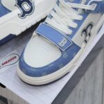 Giày MLB Chunky Liner Mid Denim Boston Red Sox ‘D.Blue’ Auth