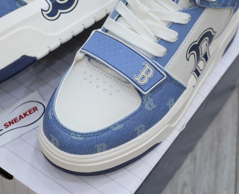 Giày MLB Chunky Liner Mid Denim Boston Red Sox ‘D.Blue’ Auth