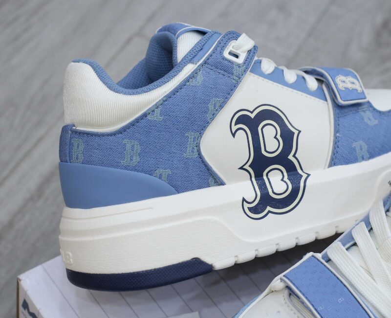 Giày MLB Chunky Liner Mid Denim Boston Red Sox ‘D.Blue’ Auth