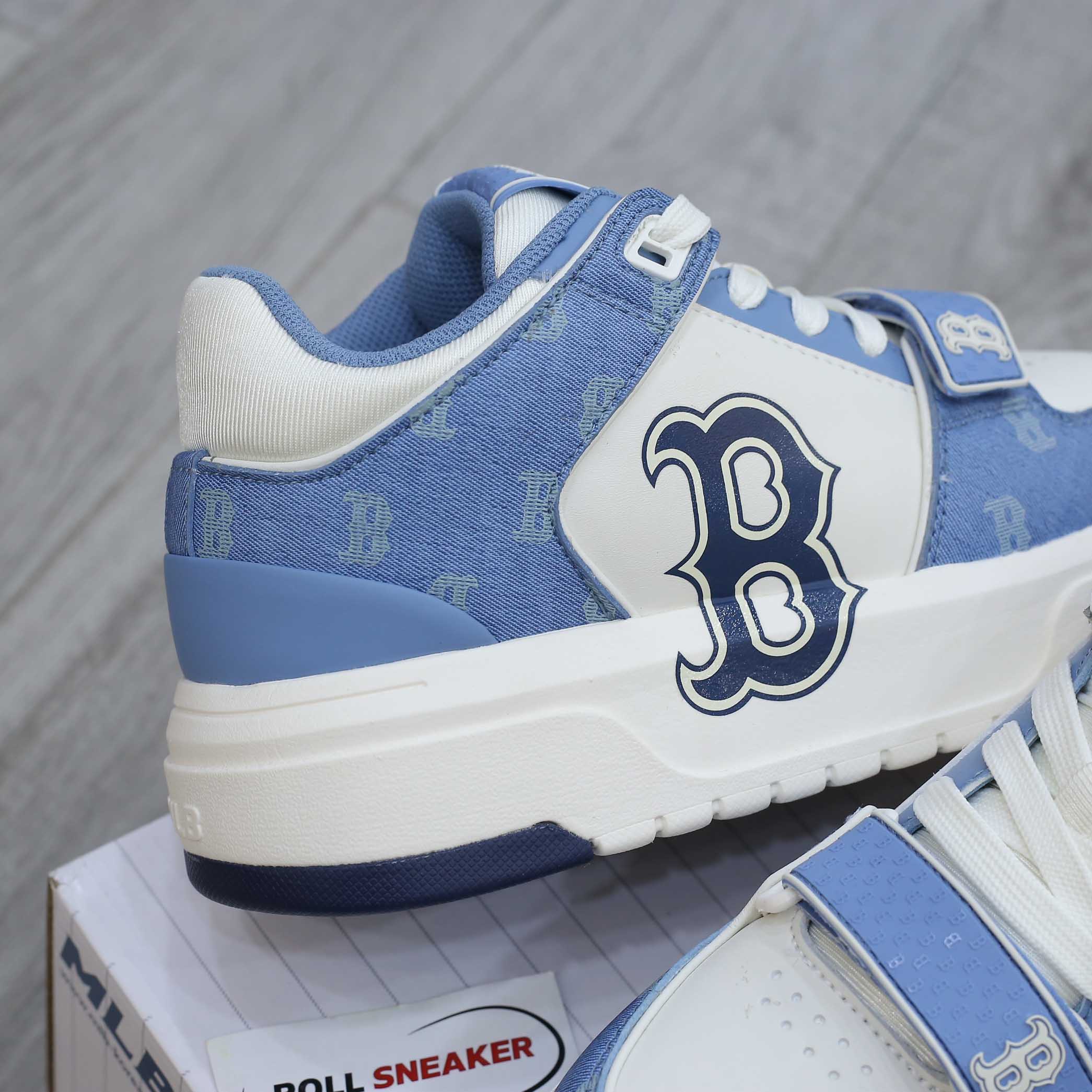 Giày MLB Chunky Liner Mid Denim Boston Red Sox ‘D.Blue’ Auth