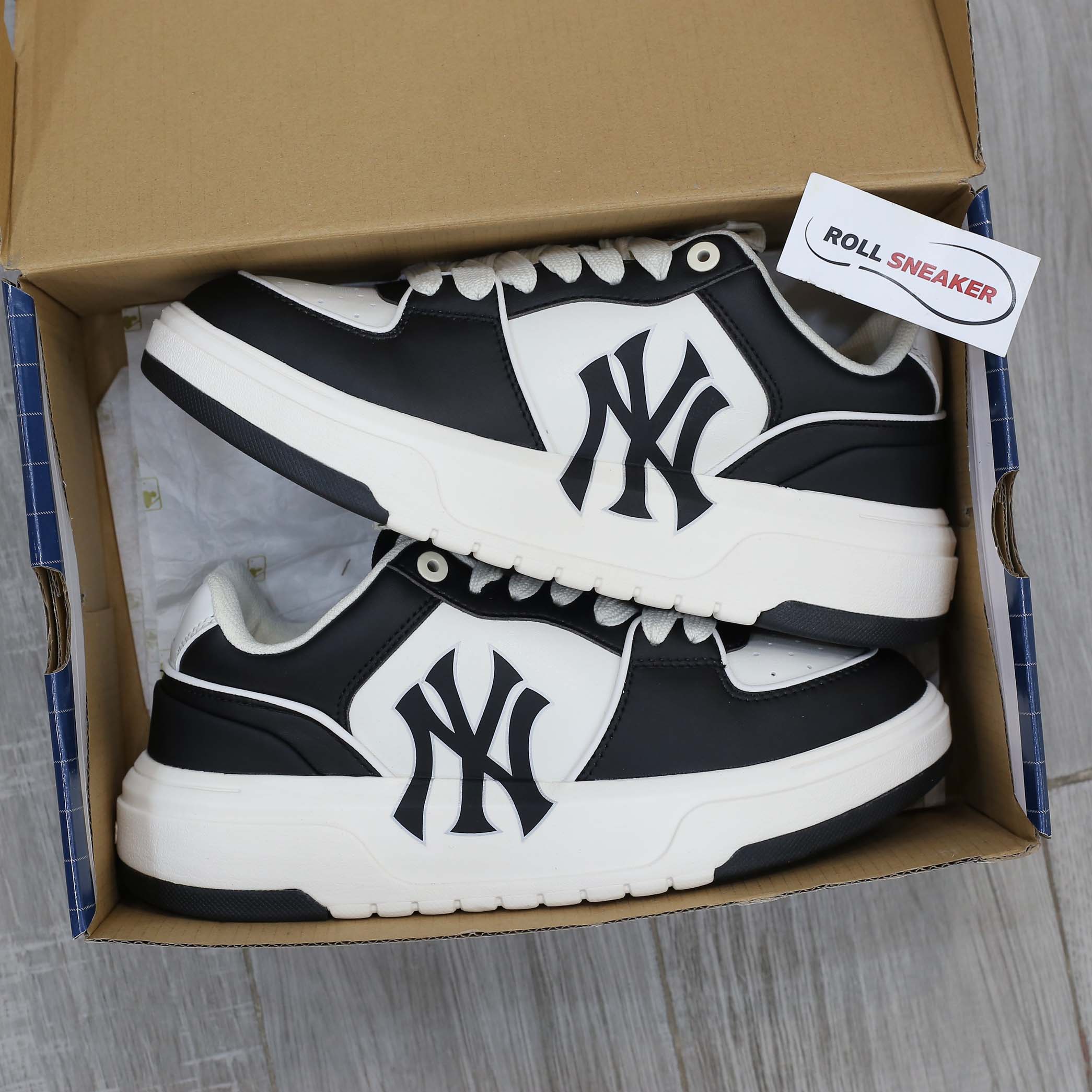 Giày MLB Chunky Liner Piano Black New York Yankees Auth