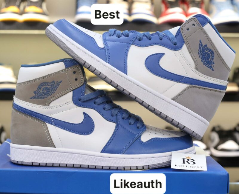 Giày Nike Air Jordan 1 High OG Retro True Blue Cement Best Quality