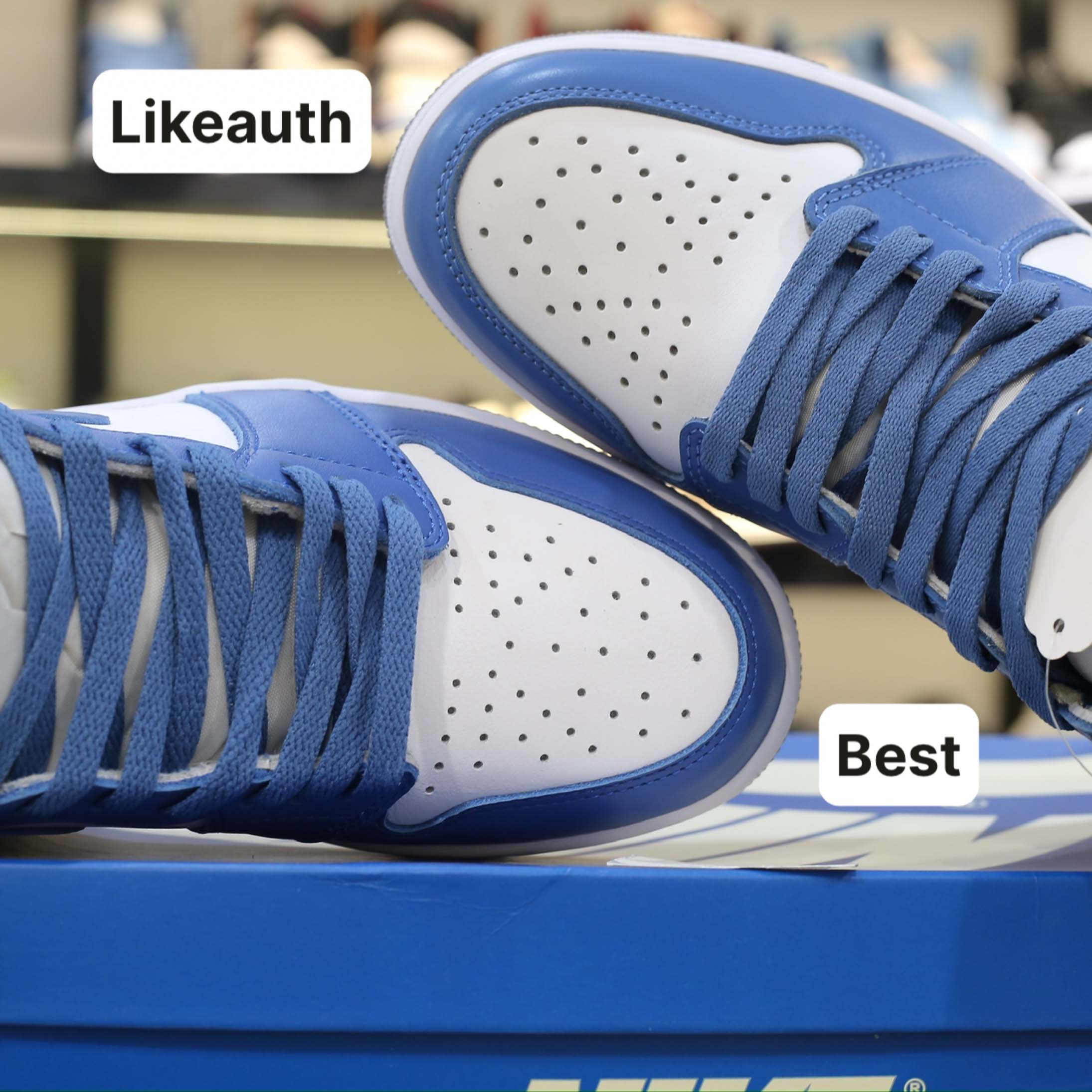 Giày Nike Air Jordan 1 High OG Retro True Blue Cement Best Quality