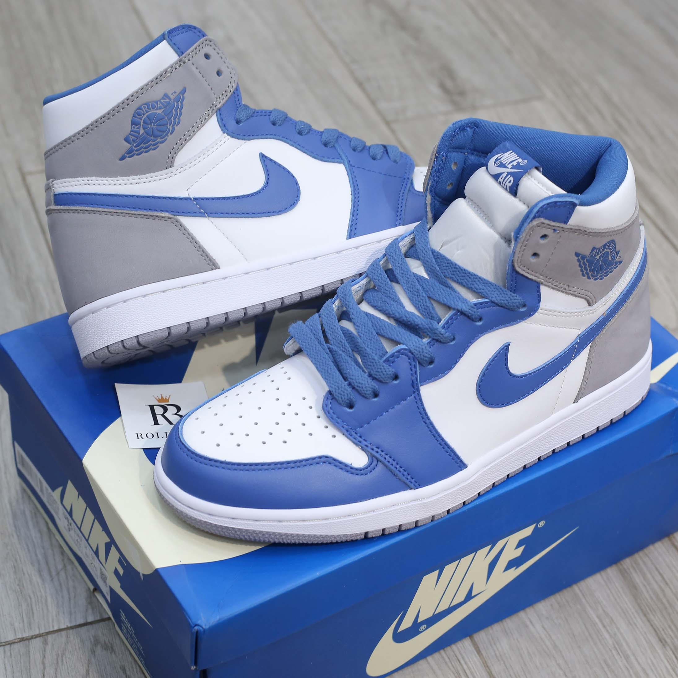 Giày Nike Air Jordan 1 High OG Retro True Blue Cement Best Quality