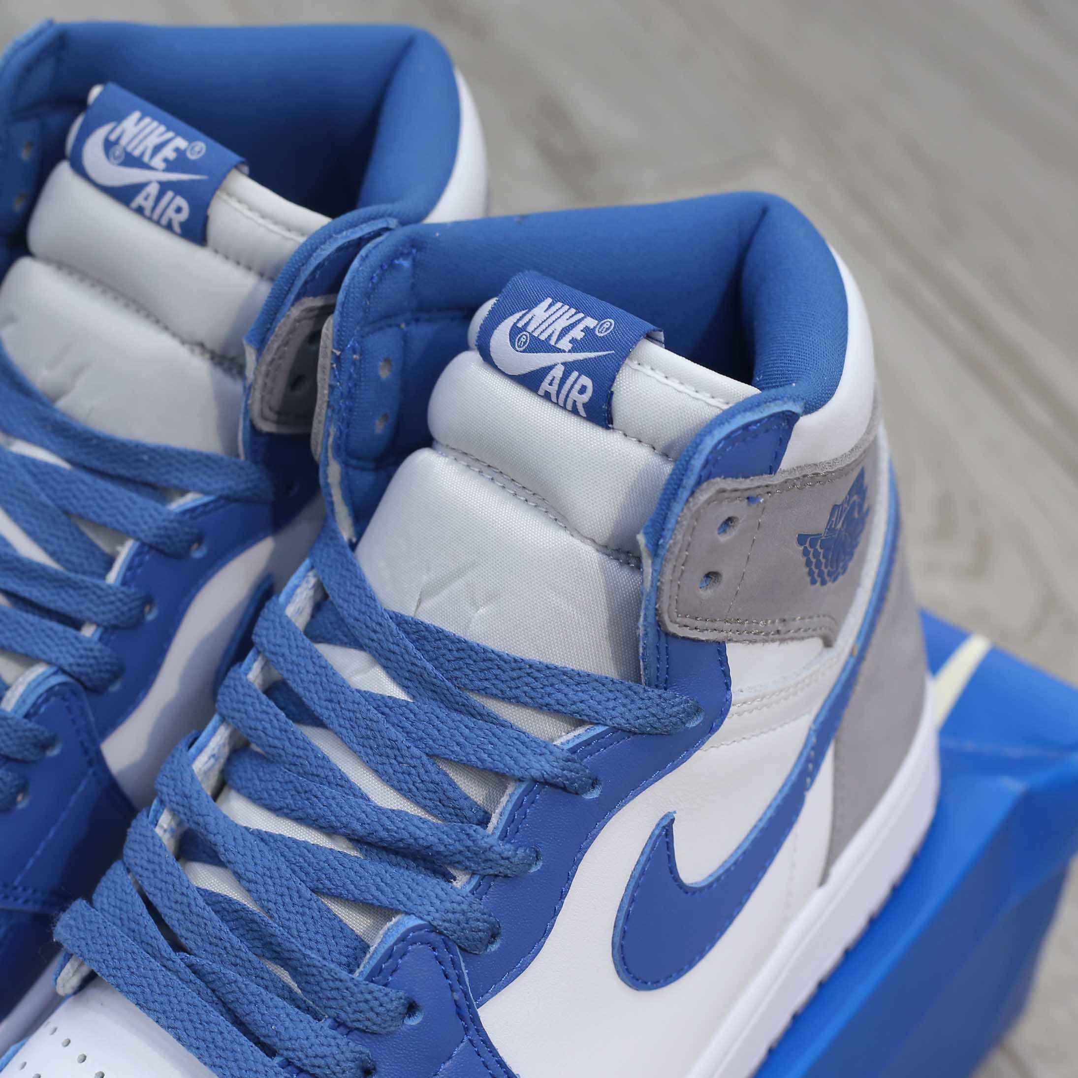 Giày Nike Air Jordan 1 High OG Retro True Blue Cement Best Quality