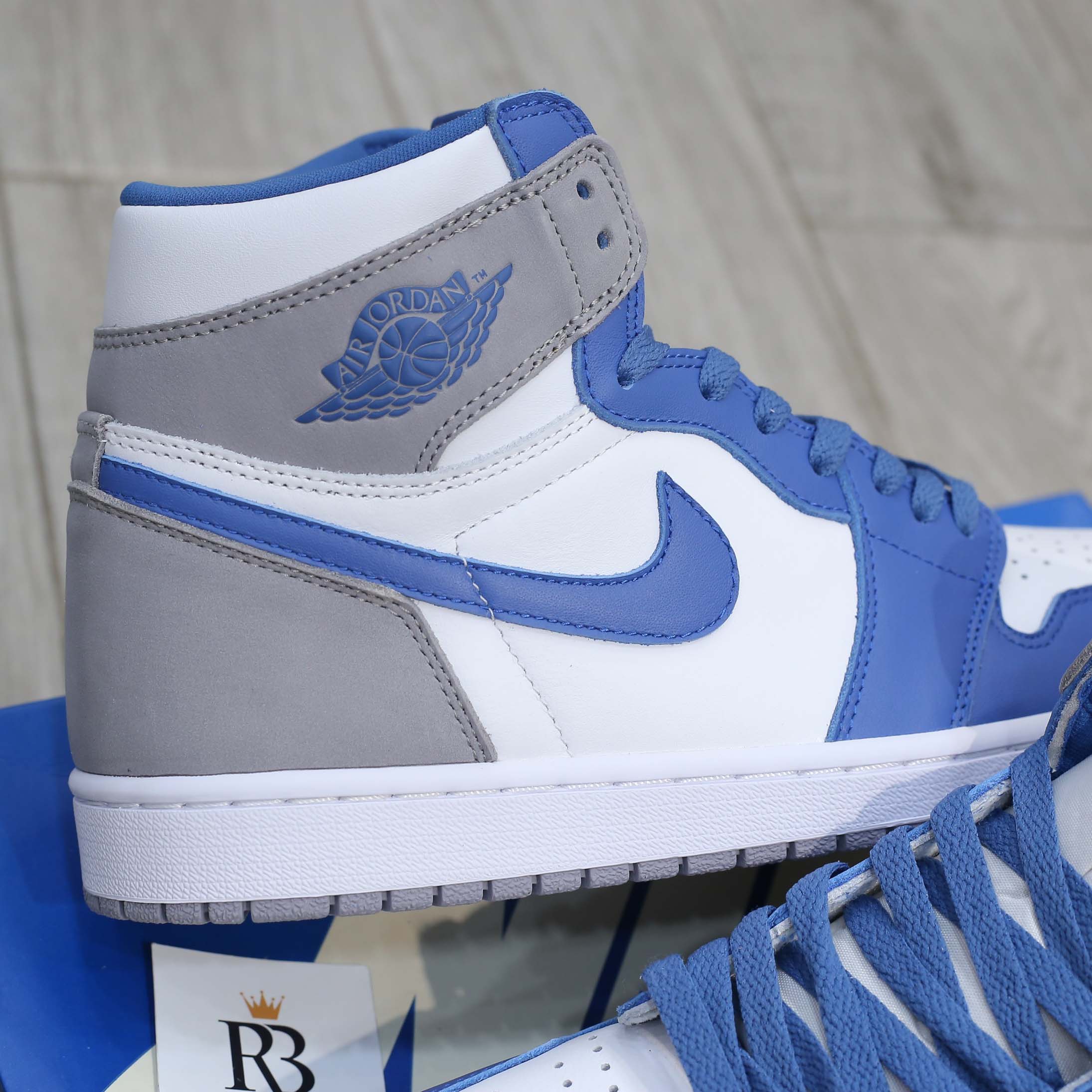 Giày Nike Air Jordan 1 High OG Retro True Blue Cement Best Quality