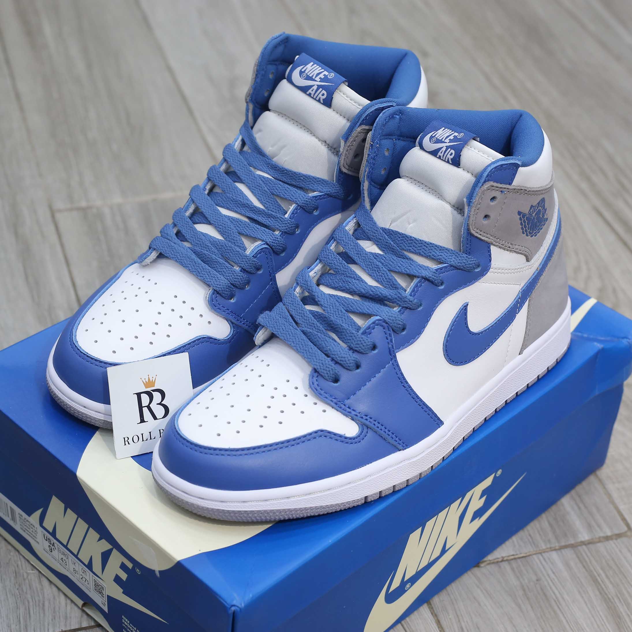 Giày Nike Air Jordan 1 High OG Retro True Blue Cement Best Quality