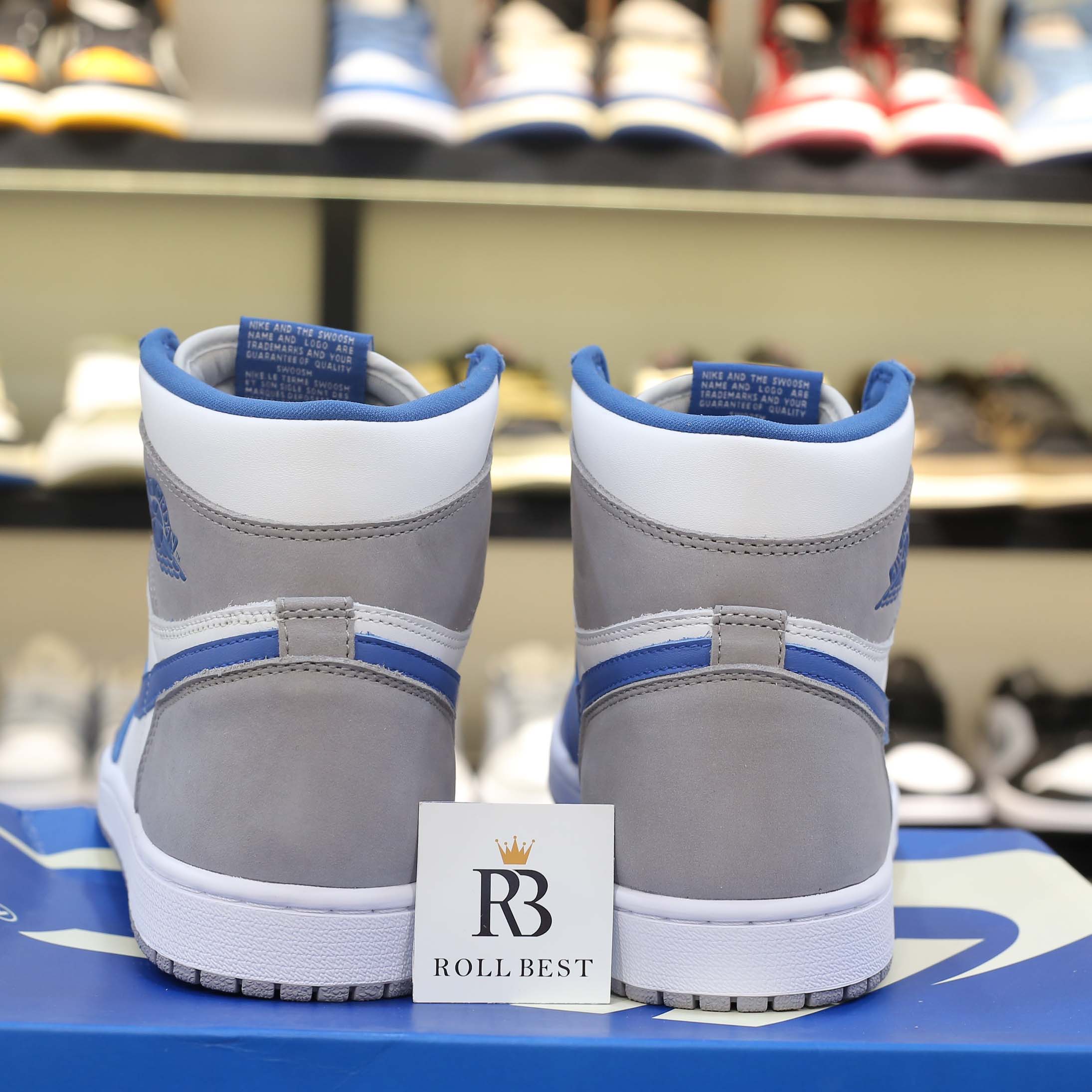 Giày Nike Air Jordan 1 High OG Retro True Blue Cement Best Quality
