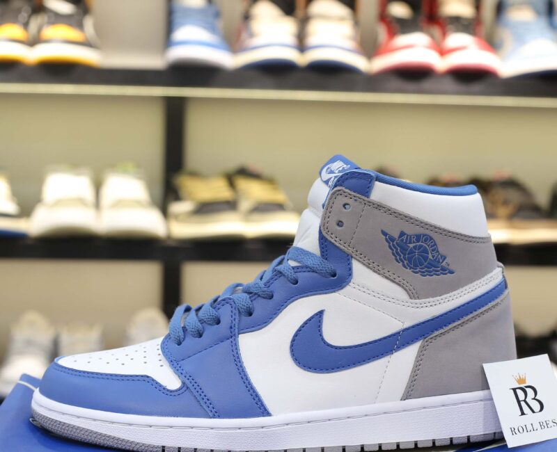 Giày Nike Air Jordan 1 High OG Retro True Blue Cement Best Quality