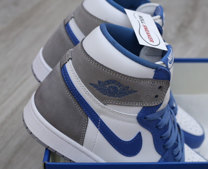 Giày Nike Air Jordan 1 High OG Retro True Blue Cement Like auth