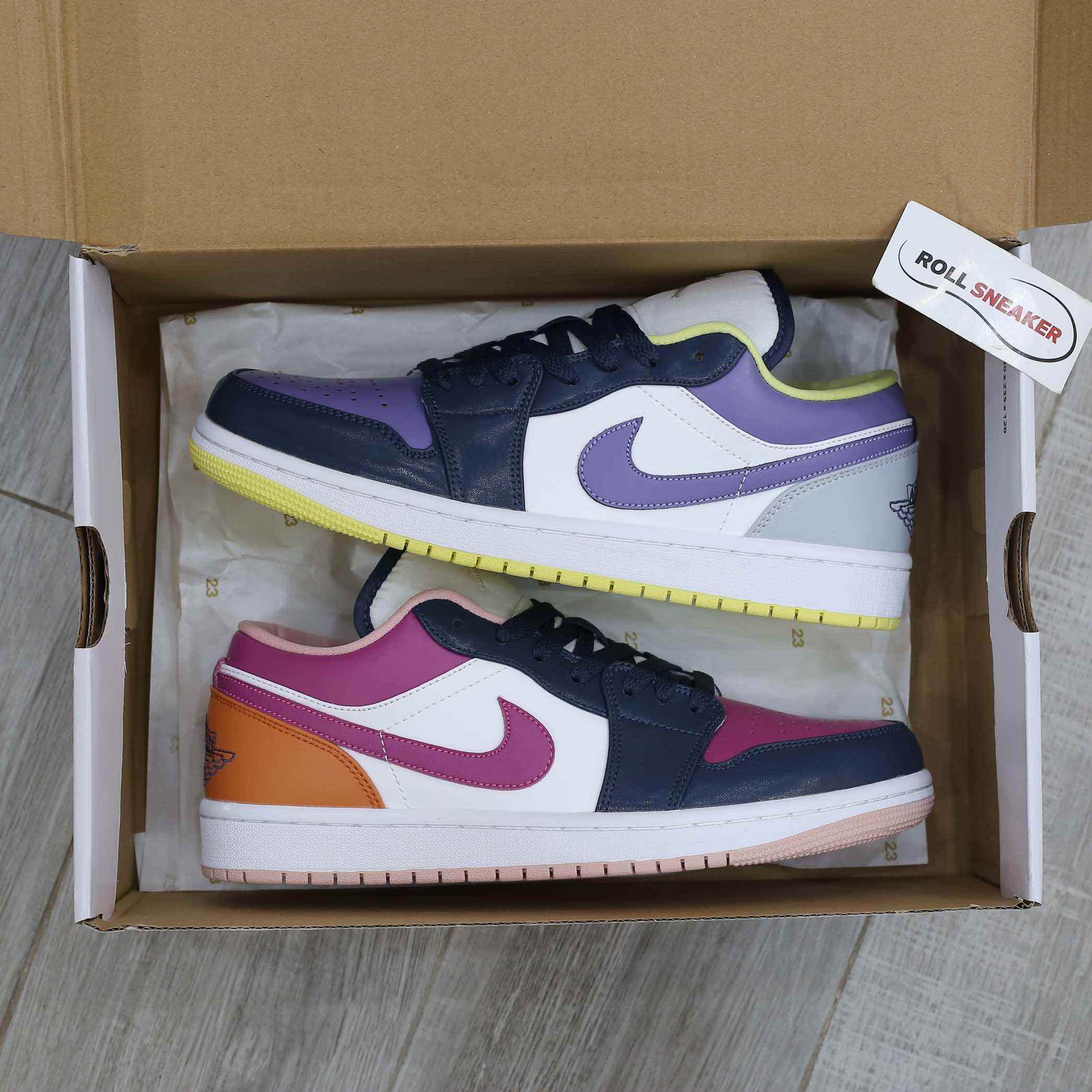 Giày Nike Air Jordan 1 Low ‘Mismatched Purple Magenta Best Quality